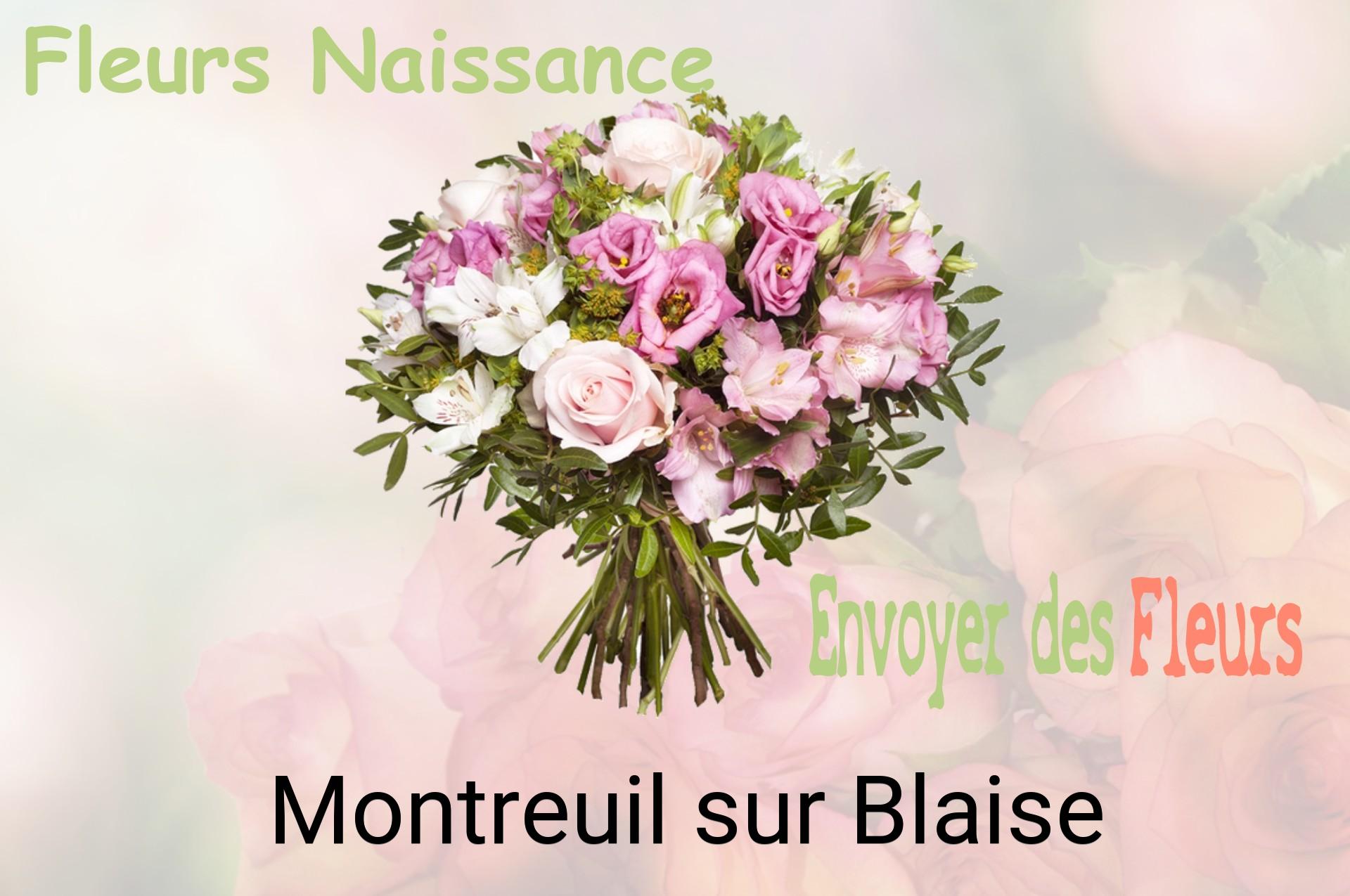 Bouquet de fleurs de naissance livré à Montreuil-sur-Blaise