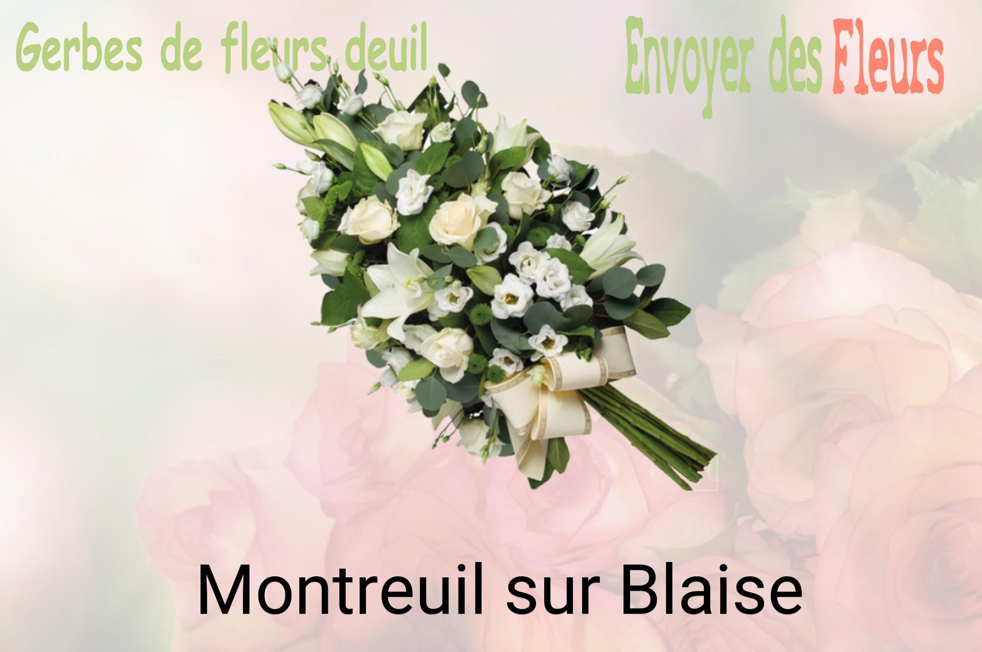 Gerbe de fleurs de deuil livrée à Montreuil-sur-Blaise